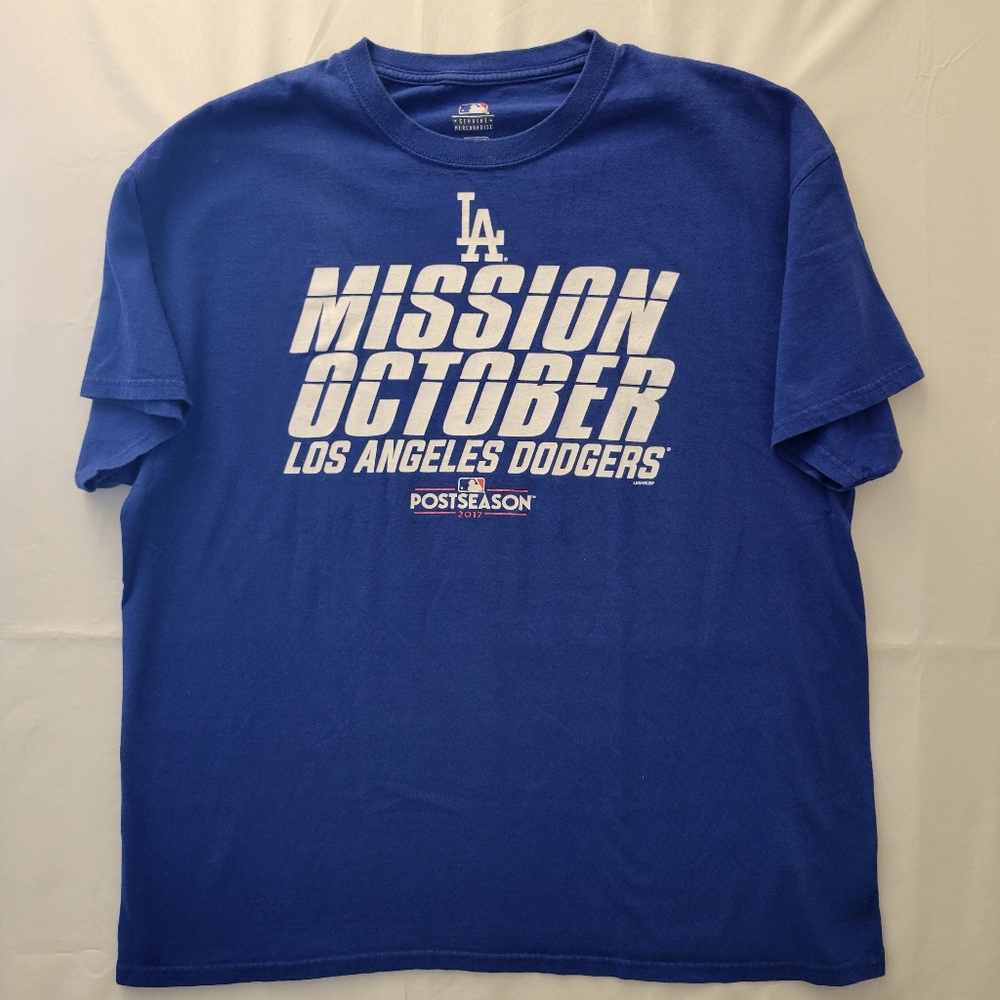 LOS ANGELES DODGERS MISSION OCTOBER 2017 POSTSEASON MLB T-Shirt Men’s XL